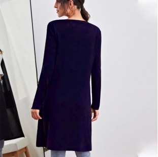 كارديجان بيزك طويل رمادي -  كارديجان  بيزك طويل كحلى