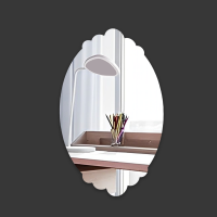 استيكر مرايا بيضاوي